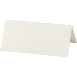 Naamkaarten, afm 9x4 cm, 220 gr, off-white, 20 stuk/ 1 doos
