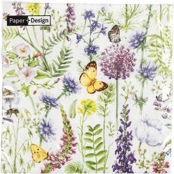 Servetten, Voorjaar, afm 33x33 cm, 20 stuk/ 1 doos