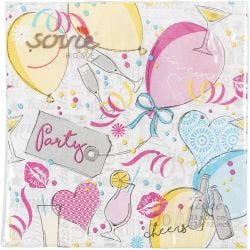 Servetten, afm 33x33 cm, 20 stuk/ 1 doos
