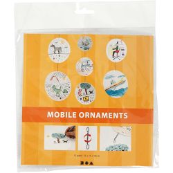 Mobielen blanco, d 12+15+18 cm, 300 gr, 4 set/ 1 doos