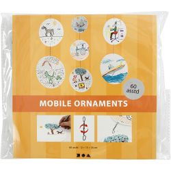 Mobielen blanco, d 12+15+18 cm, 300 gr, 20 set/ 1 doos