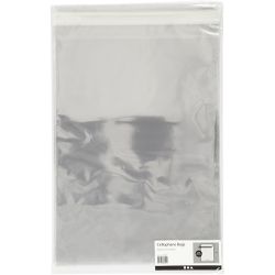 Cellofaan Zakjes, H: 31,2 cm, B: 22,5 cm, dikte 25 my, 20 stuk/ 1 doos