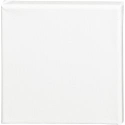Canvas, D: 1.6 cm, afm 15x15 cm, 360 gr, wit, 1 stuk