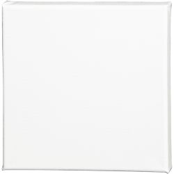 Canvas, D: 1.6 cm, afm 20x20 cm, 360 gr, wit, 1 stuk