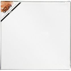 Canvas, D: 1.6 cm, afm 30x30 cm, 360 gr, wit, 1 stuk