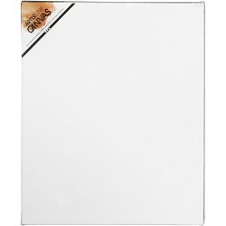 Canvas, D: 1.6 cm, afm 50x60 cm, 360 gr, wit, 5 stuk/ 1 doos