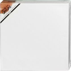 Canvas, D: 3,7 cm, afm 30x30 cm, 360 gr, wit, 1 stuk
