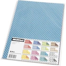 Color Bar Karton, A4, vel 210x297 mm, 250 gr, 16 div vellen/ 1 doos