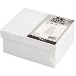 Rechthoekige Dozen, H: 3,5+4,5+5,5+6,5 cm, afm 8,5x11,5+11x14 cm, wit, 4 stuk/ 1 set