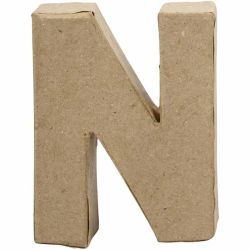 Letter, N, H: 10 cm, B: 7,8 cm, dikte 2 cm, 1 stuk