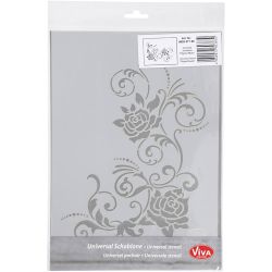 Flexibel sjabloon, bloemen, A4, vel 210x297 mm, 1 stuk