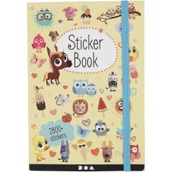 Stickerboek, afm 11,5x17 cm, 1 stuk