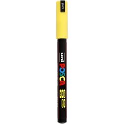 Posca Marker, afm PC-1MR, lijndikte 0,7 mm, extra-fijn, geel, 1 stuk