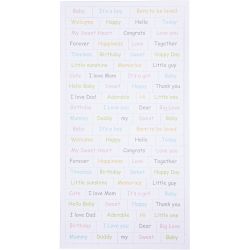 Stickers, baby, vel 12x23 cm, 2x84 stuk/ 1 doos