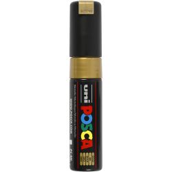 Posca Marker, afm PC-8K, lijndikte 8 mm, breed, goud, 1 stuk
