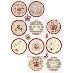 Stickers, vel 9x14 cm, 4 div vellen/ 1 doos