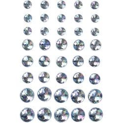 Strasstenen, afm 6+8+10 mm, blauw, 40 stuk/ 1 doos