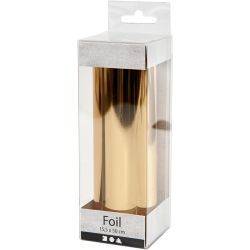 Deco folie, B: 15,5 cm, dikte 0,02 mm, goud, 50 cm/ 1 rol