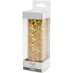 Deco folie, B: 15,5 cm, dikte 0,02 mm, goud, 50 cm/ 1 rol