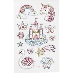 Diamond stickers, unicorn univers, vel 10x16 cm, 1 vel