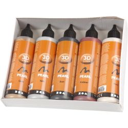 3D liner, metallic kleuren, 5x100 ml/ 1 doos