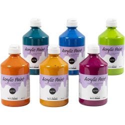 Acrylverf met glitters