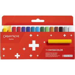 CARAN D’ACHE Neocolor I, Junior, L: 5 cm, dikte 8,5 mm, diverse kleuren, 15 stuk/ 1 doos