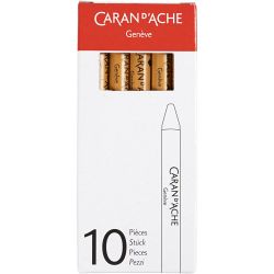 CARAN D’ACHE Neocolor I, L: 10 cm, dikte 8,5 mm, ochre (035), 10 stuk/ 1 doos
