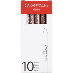 CARAN D’ACHE Neocolor I, L: 10 cm, dikte 8,5 mm, brown (059), 10 stuk/ 1 doos