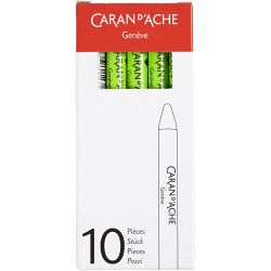 CARAN D’ACHE Neocolor I, L: 10 cm, dikte 8,5 mm, yellow green (230), 10 stuk/ 1 doos