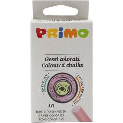 Schoolbordkrijt, L: 8 cm, d 10 mm, diverse kleuren, 10 stuk/ 1 doos