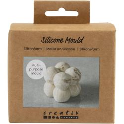 Siliconen Vorm, Vierkant met bubbels, H: 4 cm, d 4 cm, B: 4 cm, 1 stuk/ 1 doos