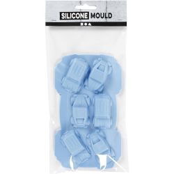 Siliconen vormen, auto's , H: 2,5 cm, L: 3 cm, B: 4,5 cm, 12,5 ml, 1 stuk