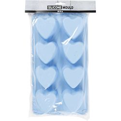 Siliconen vormen, harten, H: 3,5 cm, L: 7 cm, B: 6 cm, 100 ml, 1 stuk