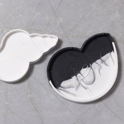 Siliconen vormen, Conchschelp, H: 0,6 cm, L: 12 cm, B: 8-9 cm, 2 stuk/ 1 doos