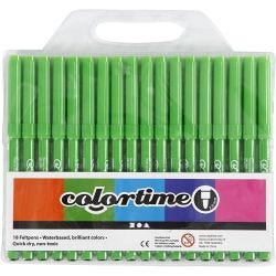 Colortime stiften, lijndikte 2 mm, lichtgroen, 18 stuk/ 1 doos