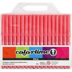 Colortime stiften, lijndikte 2 mm, roze, 18 stuk/ 1 doos