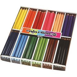 Kleurpotloden, L: 17,45 cm, vulling 5 mm, JUMBO, diverse kleuren, 12x12 stuk/ 1 doos