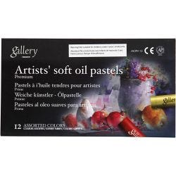 Gallery Oliepastel Premium, L: 7 cm, dikte 10 mm, diverse kleuren, 12 stuk/ 1 doos