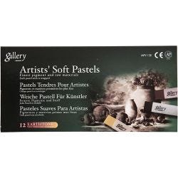 Gallery Soft Pastel Set, L: 6,5 cm, dikte 10 mm, bruin harmonie, 12 stuk/ 1 doos