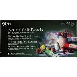 Gallery Soft Pastel Set, L: 6,5 cm, dikte 10 mm, diverse kleuren, 12 stuk/ 1 doos