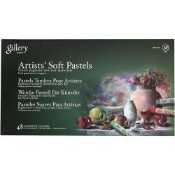 Gallery Soft Pastel Set, L: 6,5 cm, dikte 10 mm, diverse kleuren, 48 stuk/ 1 doos