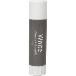 Witte lijmstift, rond, 21 gr, 1 stuk