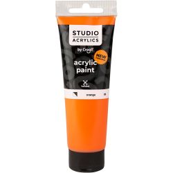 Creall Studio Acrylverf, semi-dekkend, orange (09), 120 ml/ 1 fles