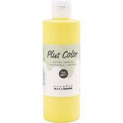 Plus Color Acrylverf, primair geel, 250 ml/ 1 fles