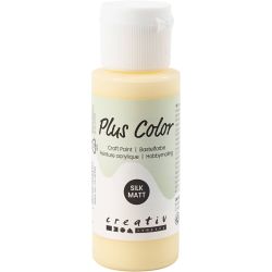 Plus Color Acrylverf, lichtgeel, 60 ml/ 1 fles