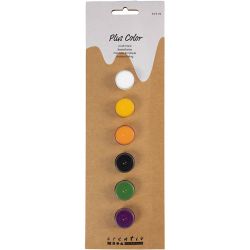 Plus Color Acrylverf, halloween kleuren, 6x5 ml/ 1 doos