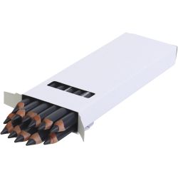 Edu Jumbo Kleurpotlood, dikte 10 mm, vulling 6,25 mm, zwart, 12 stuk/ 1 doos