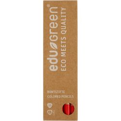 Edugreen Jumbo Kleurpotloden, vulling 5 mm, rood, 10 stuk/ 1 doos