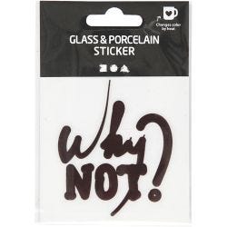 Glas- en porseleinsticker, 1 stuk